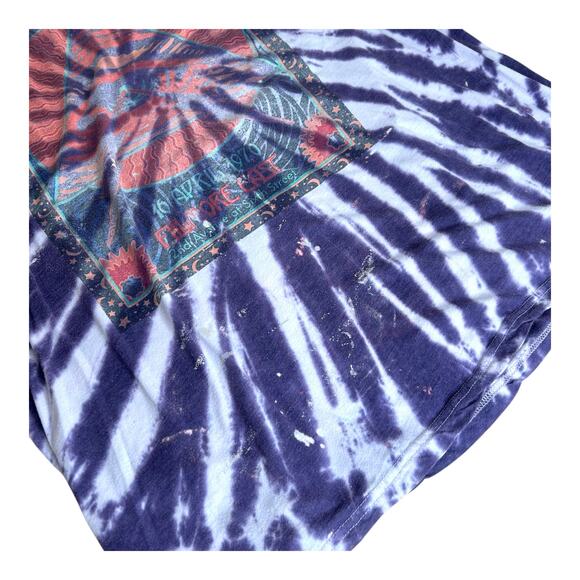 Pink Floyd Purple Lightning Tie Dye Graphic T Shirt Womens Size 2X - Picture 3 of 7